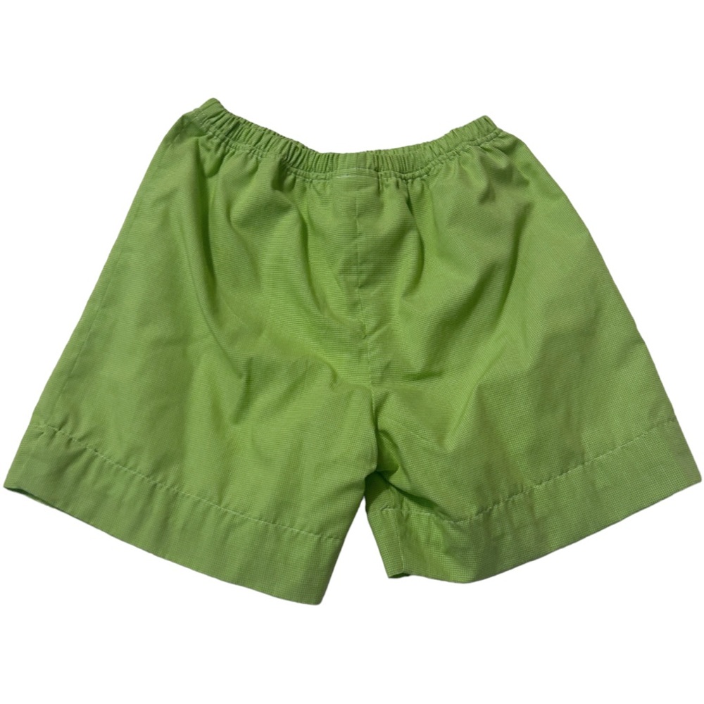 Remember Nyugen lime green gingham shorts size 6